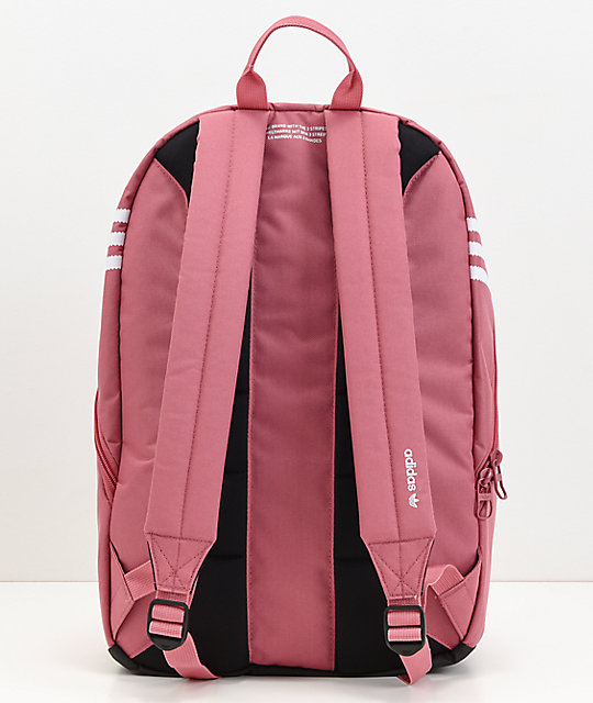 dark pink adidas backpack