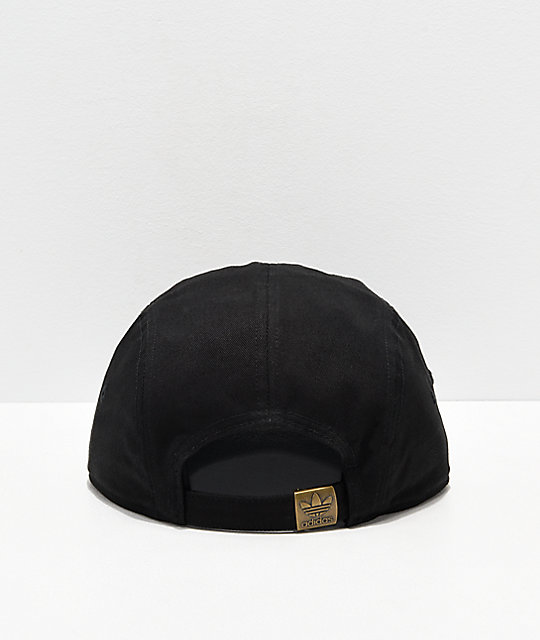 adidas Originals Black & White 5 Panel Strapback Hat adidas Originals Black & White 5 Panel Strapback Hat