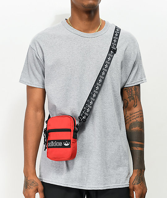 Adidas Originals Festival Bolso De Hombro Rojo Y Negro Zumiez