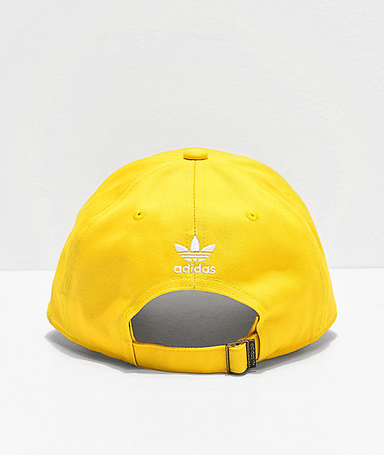 yellow adidas baseball cap