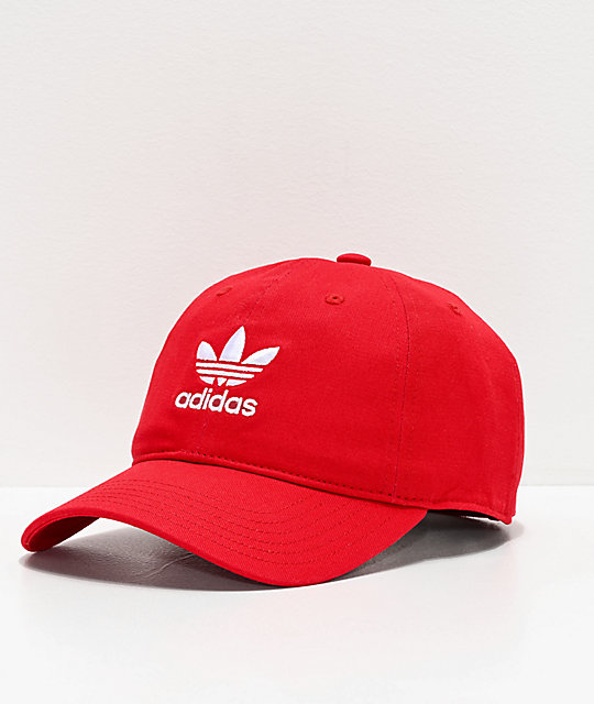 adidas Originals Relaxed gorra roja y blanca para mujeres adidas Originals Relaxed gorra roja y blanca para mujeres