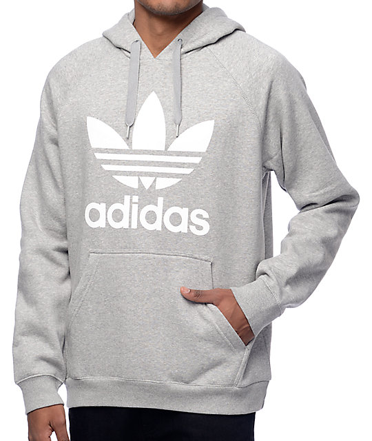 grey and white adidas sweatshirt