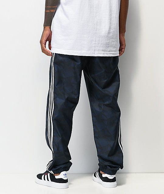 adidas navy track pants