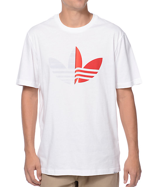 adidas logo on back of shirt