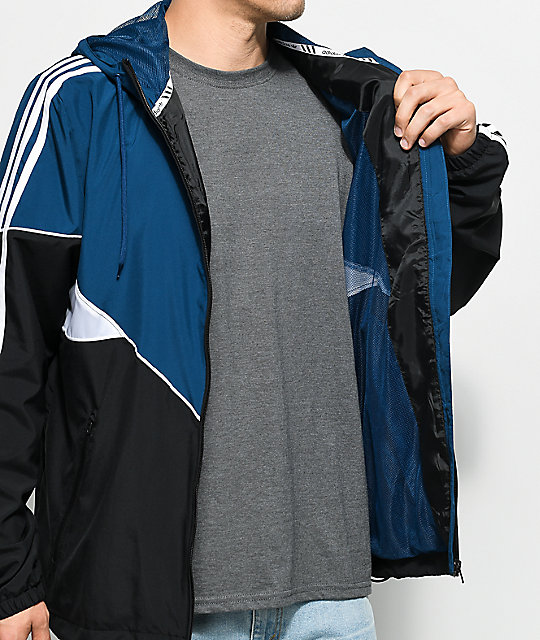 adidas blue white jacket