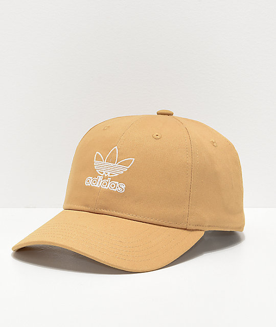adidas Relaxed Outline Logo gorra dorada para mujeres adidas Relaxed Outline Logo gorra dorada para mujeres
