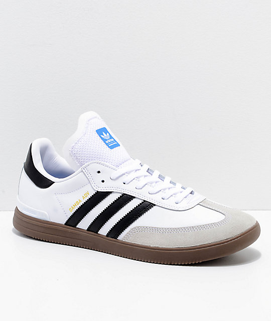 adidas Samba ADV White, Black & Gum Shoes adidas Samba ADV White, Black & Gum Shoes