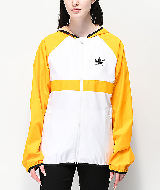 yellow adidas windbreaker jacket