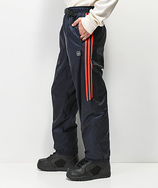 adidas pants black and red