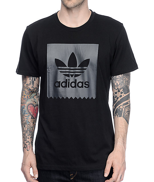 adidas Solid Blackbird Black T-Shirt | Zumiez