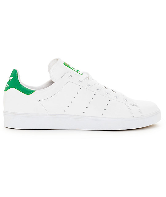 adidas Stan Smith White & Green Shoes | Zumiez