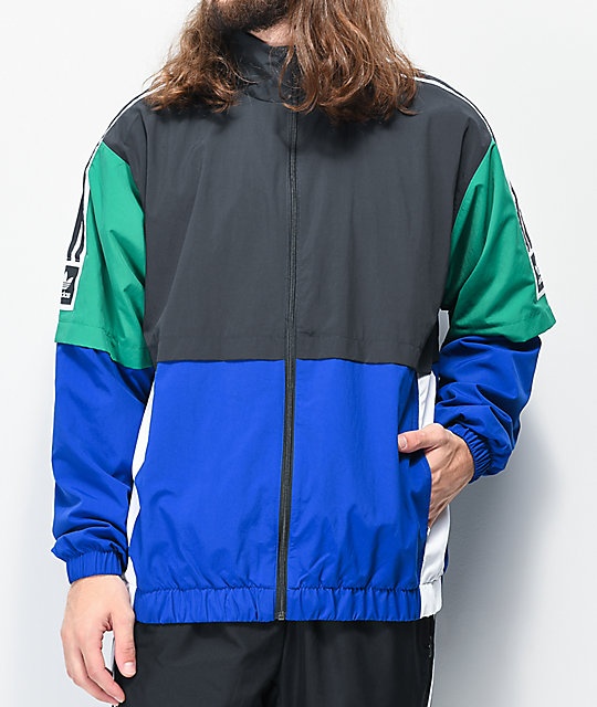 adidas colorblock windbreaker