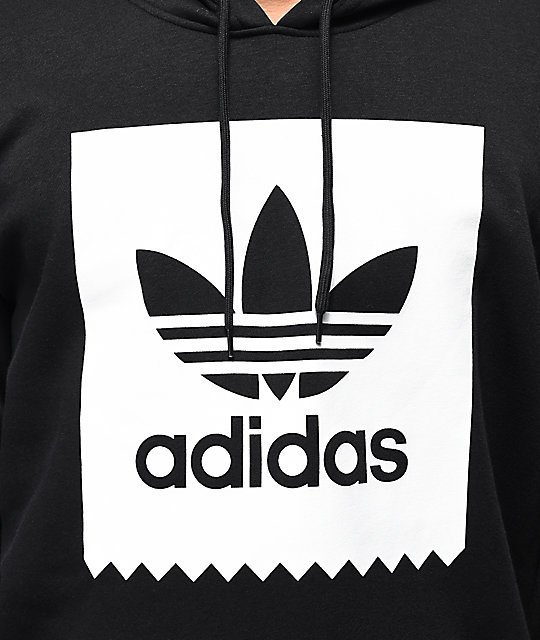 adidas trefoil blackbird black hoodie