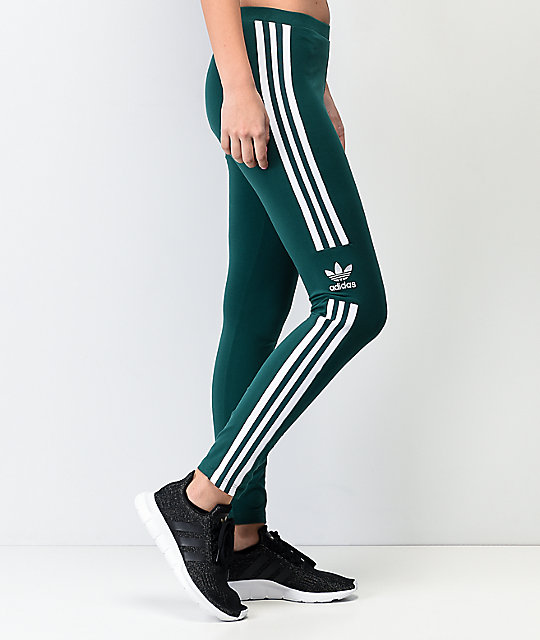 adidas trefoil leggings green