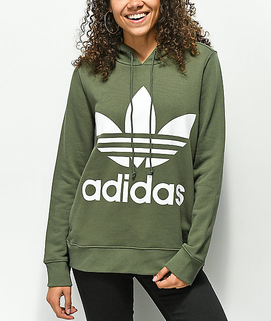 womens khaki adidas sweatshirt