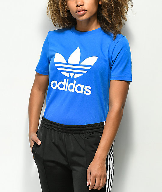 camiseta azul adidas