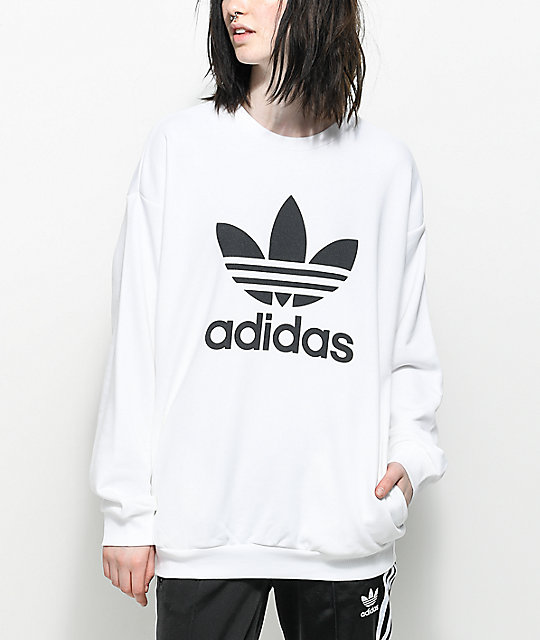 sudadera blanca de adidas