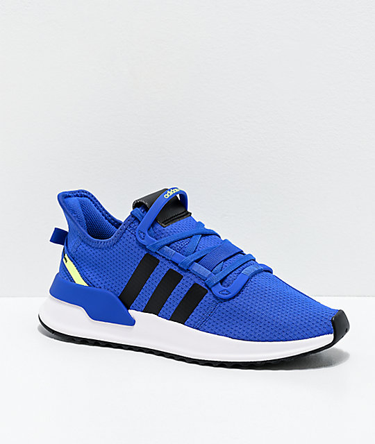 adidas U Path Run J Active Blue Shoes Zumiez
