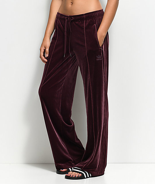 adidas velvet trousers