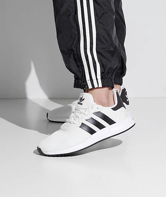 adidas x_plr white & black shoes