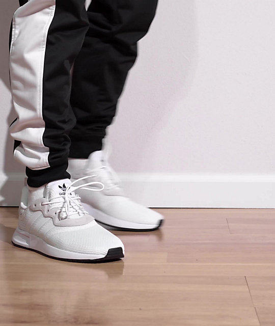 adidas x_plr white on feet