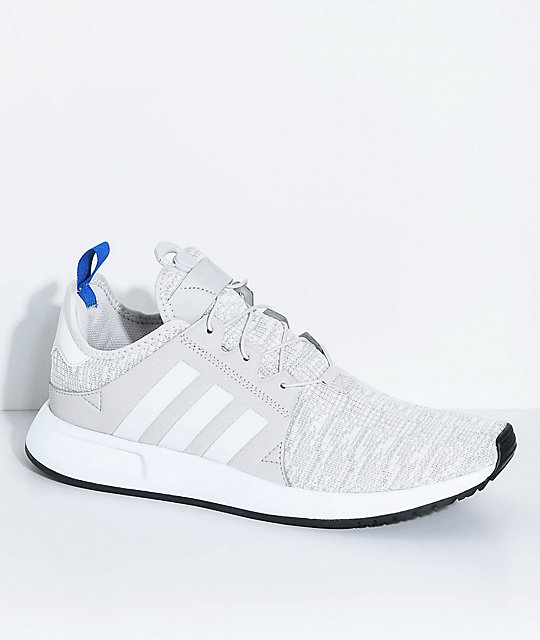 adidas Xplorer Core Light Grey, Blue and White Shoes | Zumiez