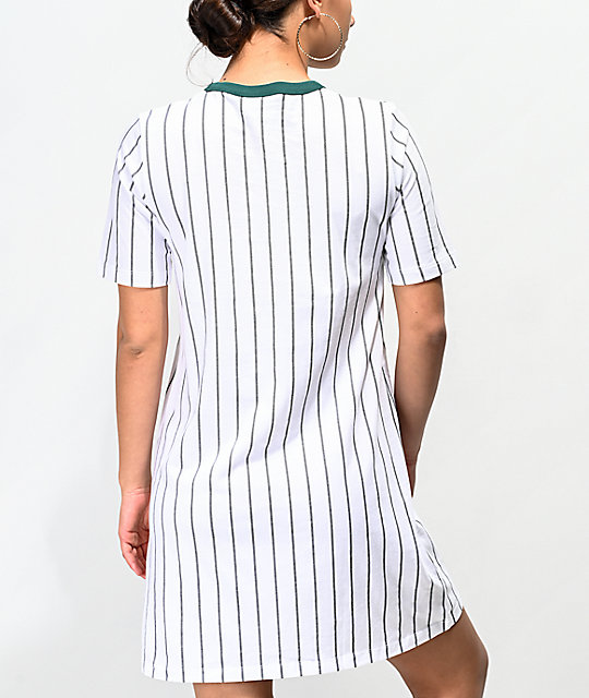 camiseta adidas blanca rayas negras