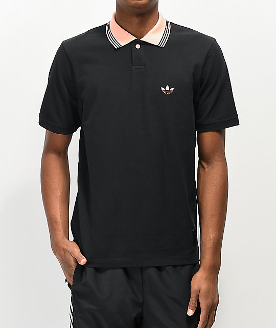 adidas pink polo