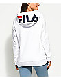 FILA Embroidered Logo White Hoodie | Zumiez