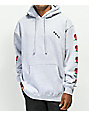 obey airbrushed rose grey hoodie