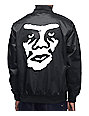 Obey Creeper Black Satin Bomber Jacket | Zumiez