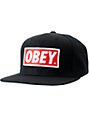 Obey Original Black Snapback Hat | Zumiez