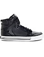 Supra Vaider Classic Black Leather Skate Shoes | Zumiez