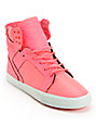 Supra Womens Skytop Pink Nylon High Top Shoes | Zumiez