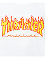 Thrasher Flame Logo White T-Shirt