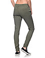 twill joggers zipper