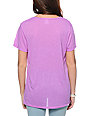 Zine Neon Purple Boyfriend Fit Pocket T-Shirt | Zumiez