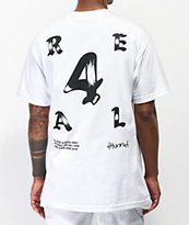 4Hunnid 4Real Olde camiseta blanca