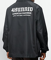 4Hunnid Paradise Black Coaches Jacket