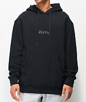 4Hunnid sudadera con capucha negra con strass