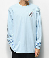 Almost x Dr. Seuss Cat Pusher camiseta de manga larga azul claro