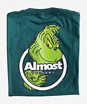 Almost x The Grinch Ringer Green T-Shirt