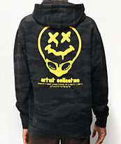 Artist Collective Alien Drip 51 Black Camo Hoodie