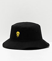 Artist Collective Drip Face Black Bucket Hat