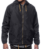 Brixton Claxton cortavientos con capucha en negro