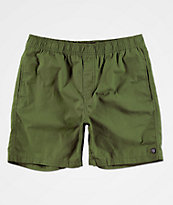 Brixton Steady shorts verdes de cintura elástica