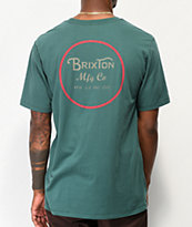 Brixton Wheeler II Emerald T-Shirt