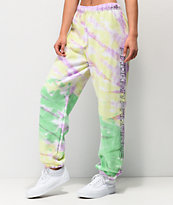 Broken Promises Green Tie Dye Sweatpants