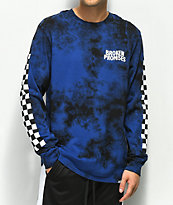 Broken Promises Midnight 2 Tone Tie Dye Long Sleeve T-Shirt