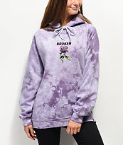 Broken Promises Thornless Purple Hoodie